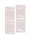 כרטיסי הושבה עם מספרי שולחנות