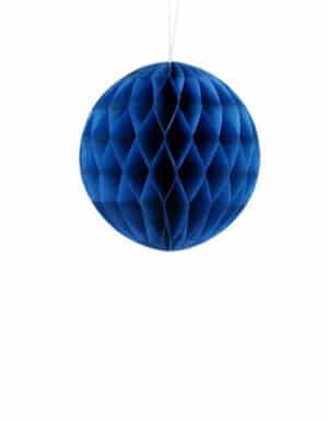 כדור נייר בצבע כחול יווני (כדור כוורת נייר)