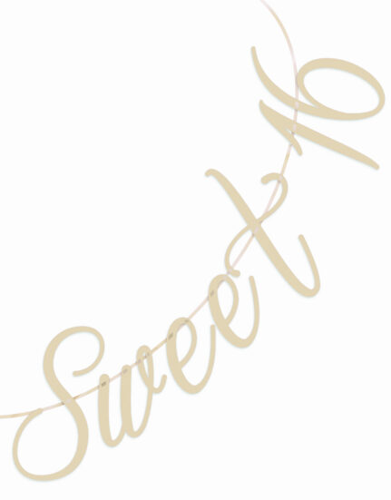 שרשרת Sweet 16 | קרם בוהו לעיצוב יום הולדת 16