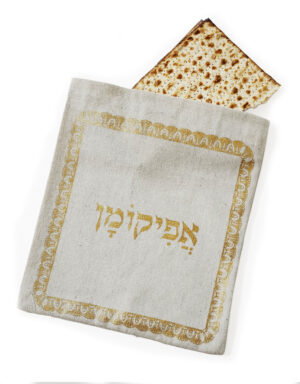 נרתיק לאפיקומן עשוי מבד כותנה בגוון טבעי והדפס זהב. התוספת המושלמת לעיצוב שולחן החג שלכם וכמובן הפיתרון הכי סטייליסטי להחבאת האפיקומן.  מידות" 24*27 ס"מ. ממליצה לא להכניס למכונת הכביסה אלא לכבס ידנית רק במידת הצורך... ההדפס קצת עדין. 