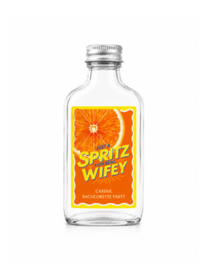 מדבקות לאלכוהול אישי | קולקציית Summer Spritz | פסים כתום